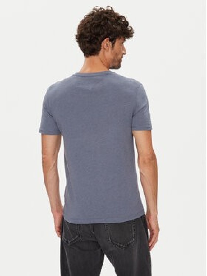 Tommy Jeans T-Shirt Jaspe DM0DM20363 Niebieski Slim Fit
