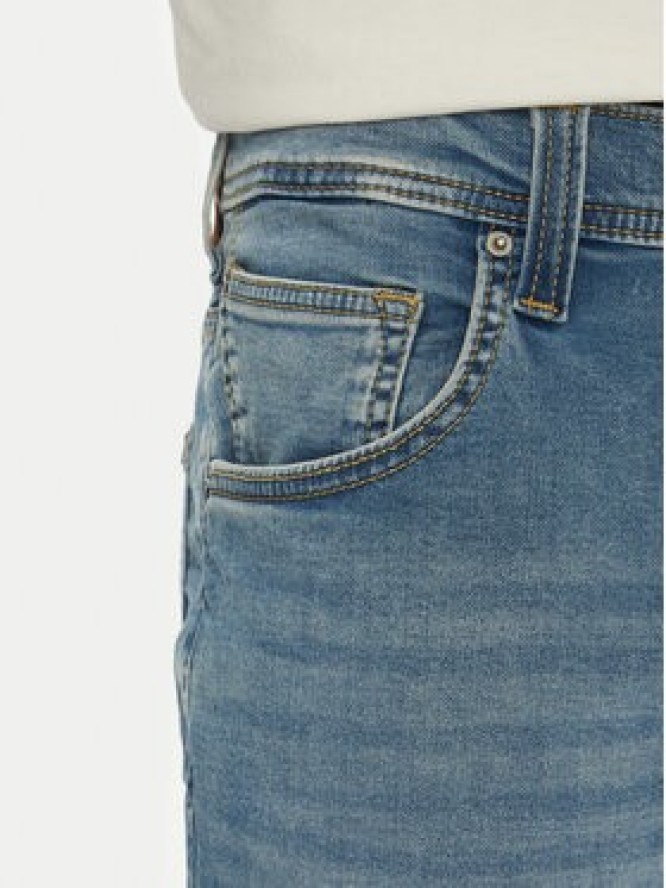 Mustang Szorty jeansowe Chicago Z 1016349 Niebieski Slim Fit