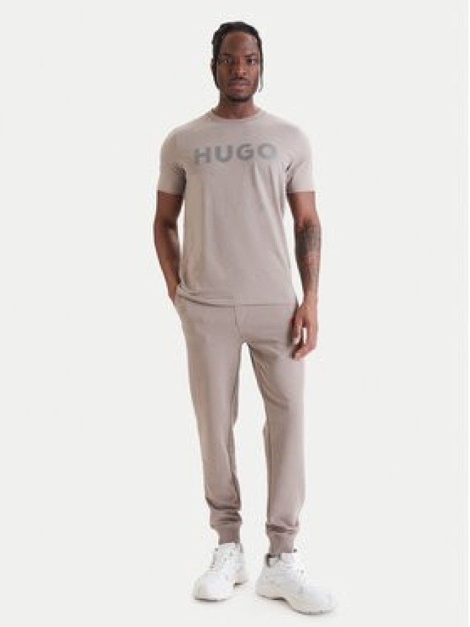 HUGO T-Shirt Dulivio 50467556 Brązowy Regular Fit