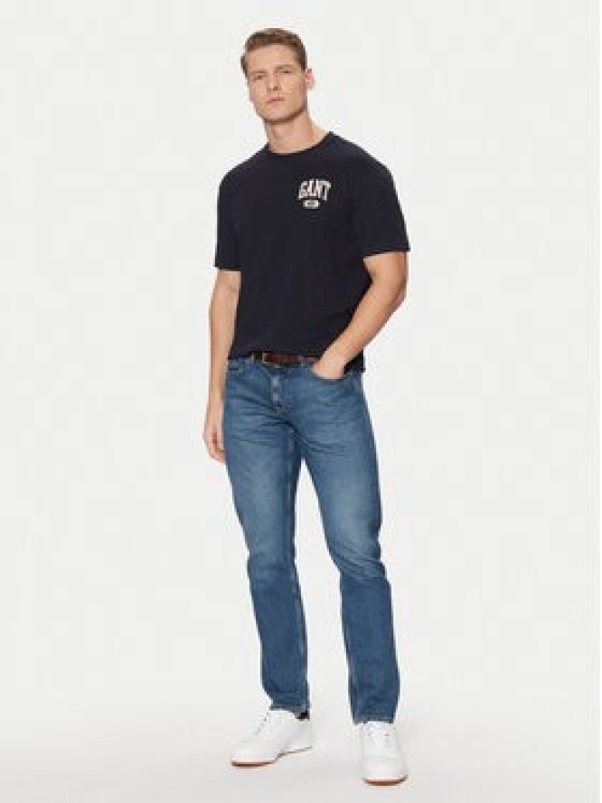 Gant T-Shirt 2003292 Granatowy Regular Fit