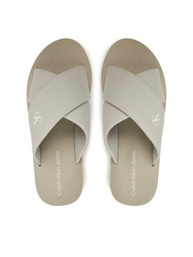 Calvin Klein Jeans Klapki Cross Sandal Crxs Tx YM0YM01223 Szary
