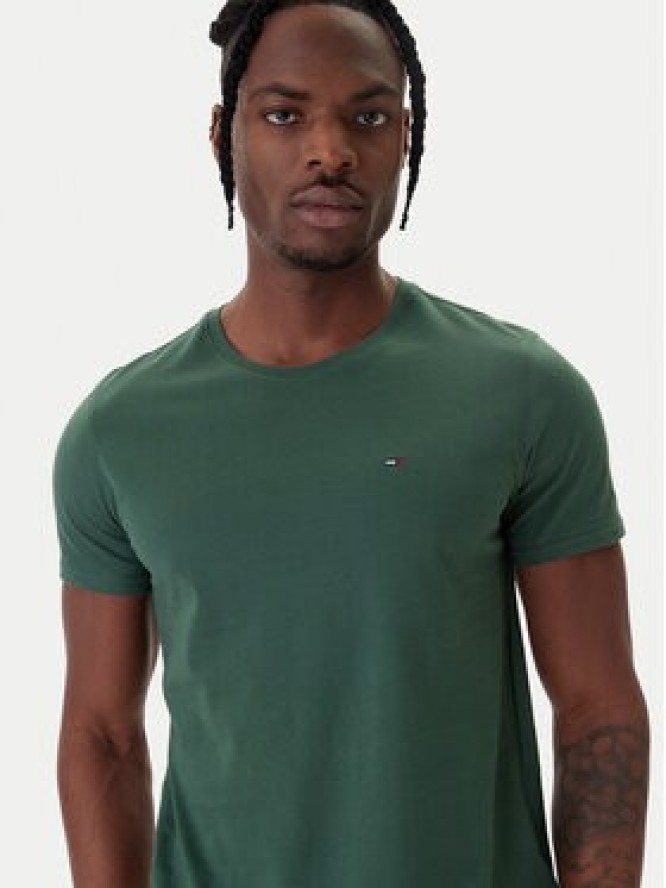 Tommy Jeans T-Shirt DM0DM04411 Zielony Regular Fit