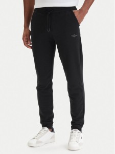 Aeronautica Militare Spodnie dresowe 261PF0872UF00459 Czarny Regular Fit