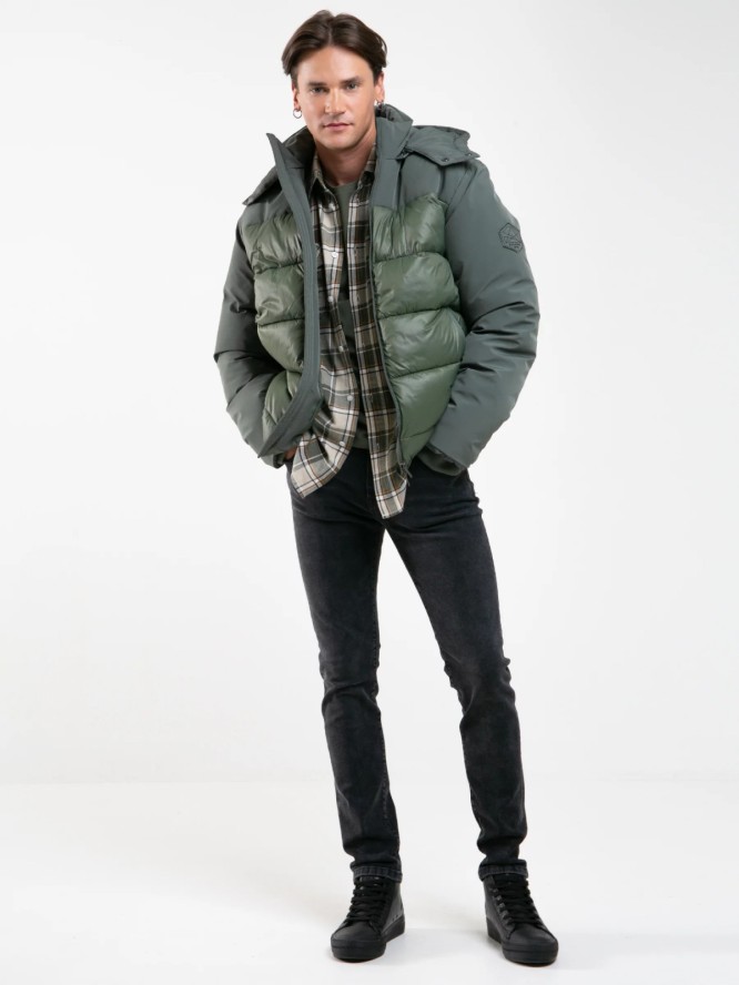 Jeansy męskie dopasowane czarne Tedd 918