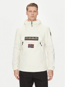 Napapijri Kurtka anorak Rainforest NP0A4HX6 Écru Regular Fit