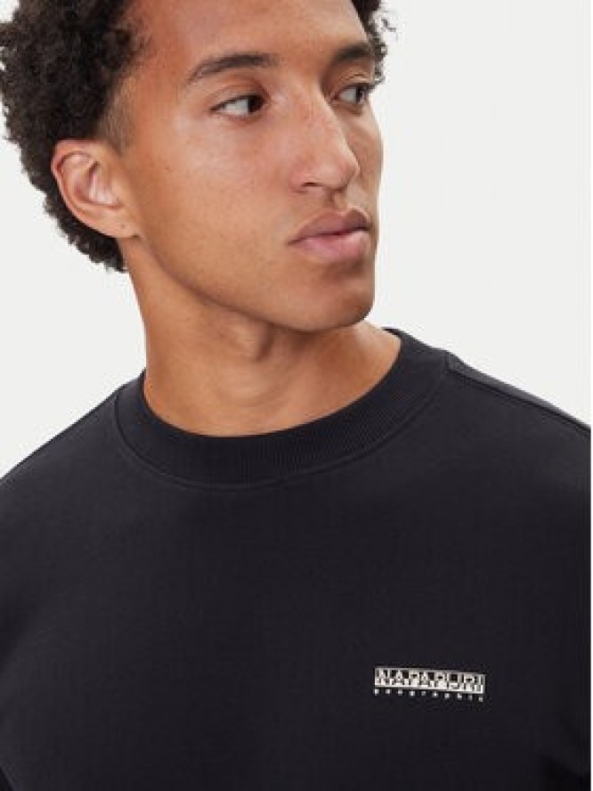 Napapijri Bluza B-Small Box C NP0A88TP Czarny Relaxed Fit