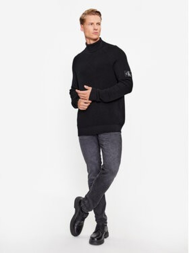 Calvin Klein Jeans Golf J30J325093 Czarny Regular Fit