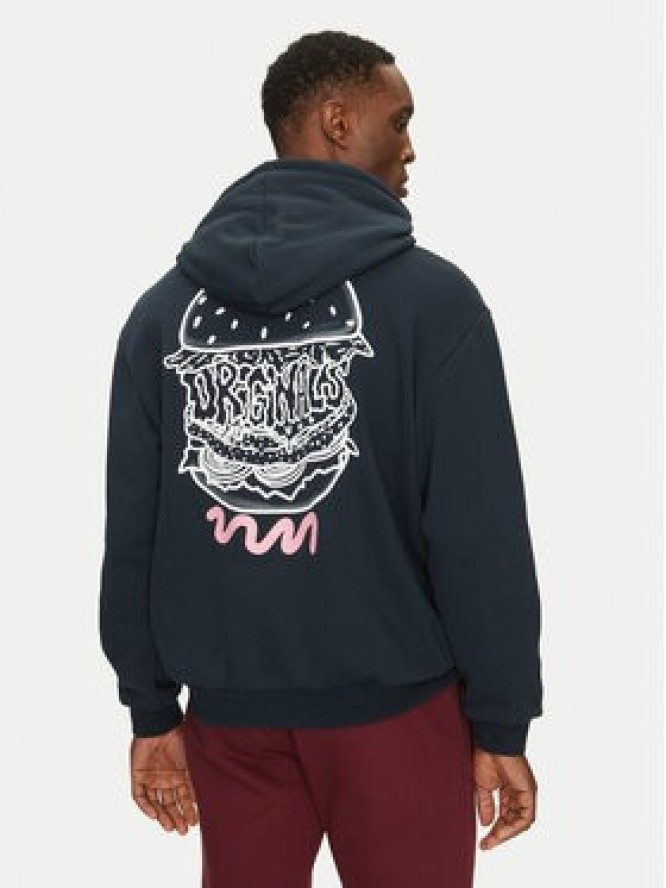 adidas Bluza Q12 Street Burger JN5694 Granatowy Loose Fit