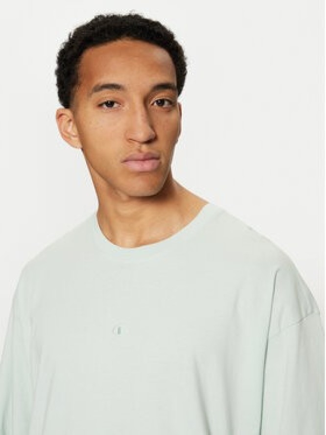 Champion T-Shirt 220279 Zielony Relaxed Fit