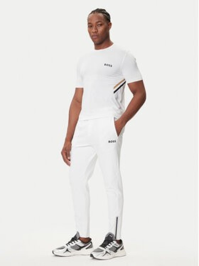 BOSS Spodnie dresowe Hicon 50542940 Biały Regular Fit