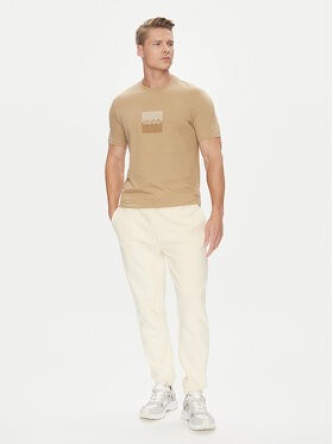 HUGO T-Shirt Dusplit 50542784 Beżowy Regular Fit