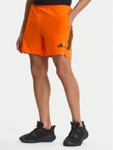 adidas Szorty sportowe D4T PrimeLift 3 Stripes KA1197 Pomarańczowy Regular Fit