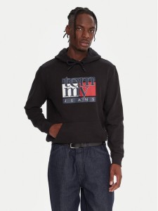 Tommy Jeans Bluza DM0DM22092 Czarny Relaxed Fit