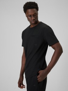 T-shirt regular gładki męski 4F 4FRSS26TTSHM3637