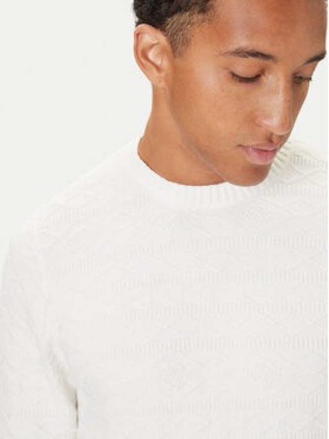 Guess Sweter M5BR42 Z2ZK2 Écru Regular Fit