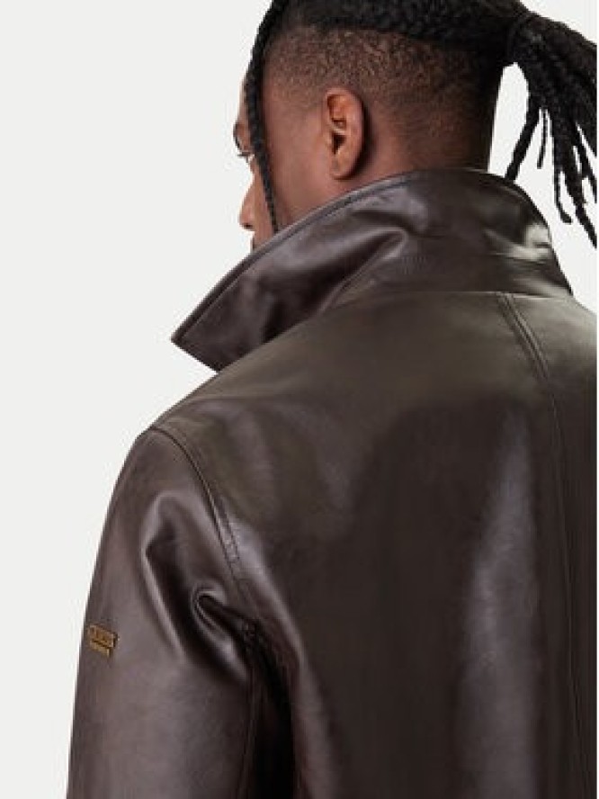 Guess Kurtka z imitacji skóry M6RL0A WJ260 Brązowy Regular Fit