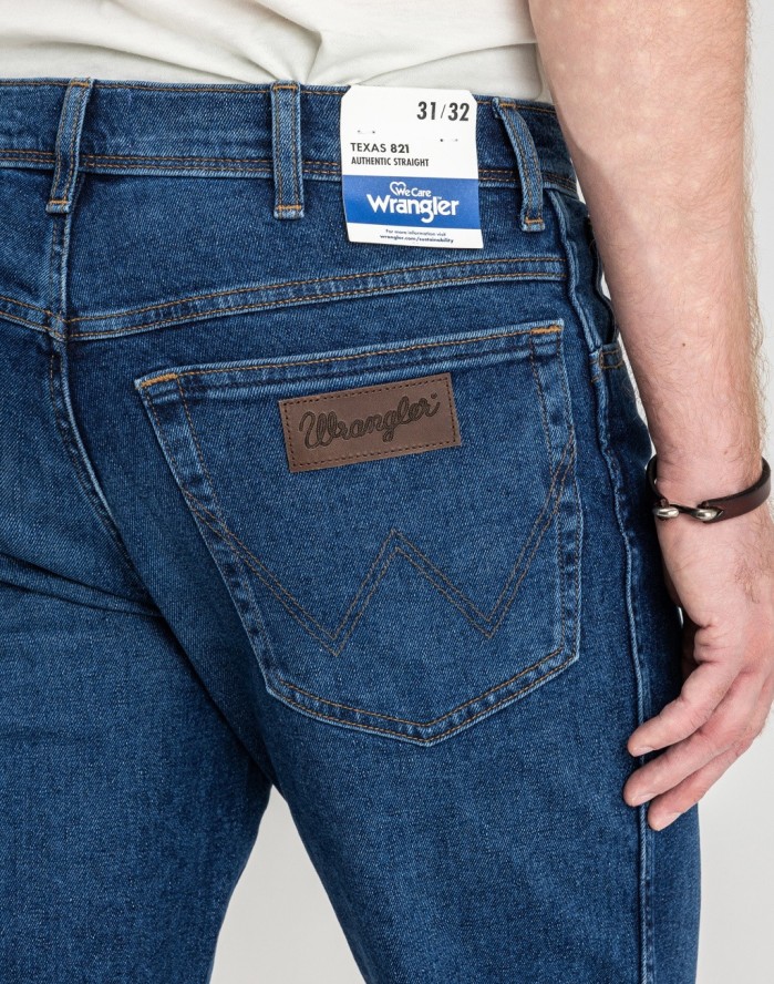 WRANGLER MĘSKIE SPODNIE JEANSOWE JEANSY DŻINSY TEXAS THE ROCK W1218450X 112335241