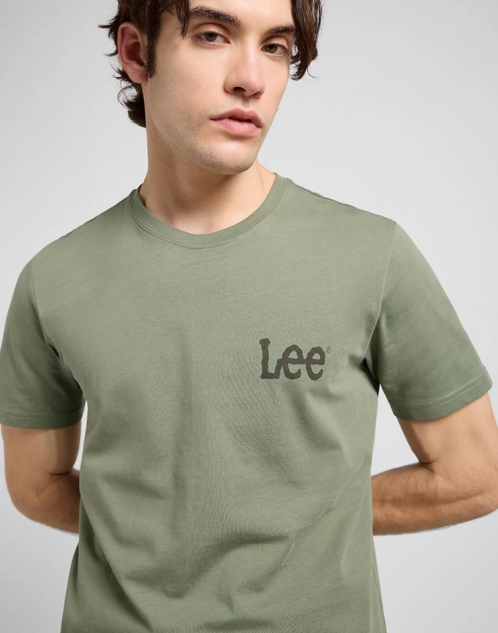 MESKA KOSZULKA LEE MEDIUM WOBBLY LEE TEE OLIVE STONE 112370505