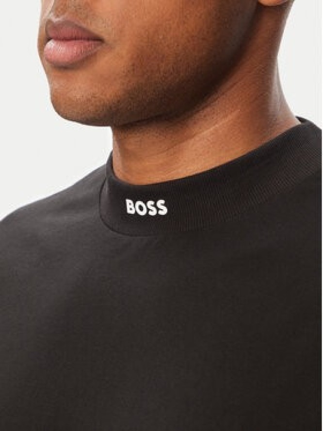 BOSS T-Shirt Tee Collar 50562120 Czarny Relaxed Fit