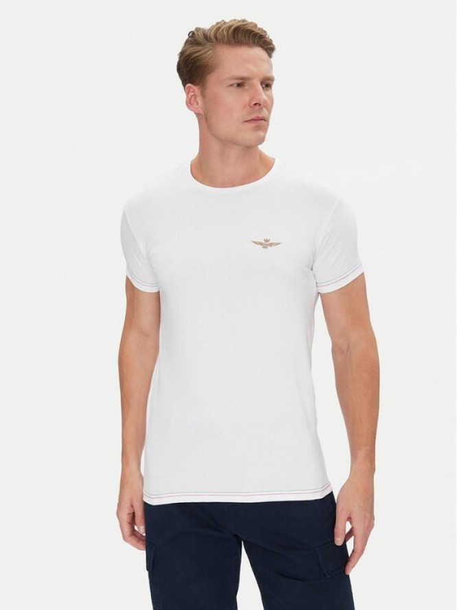 Aeronautica Militare T-Shirt AM1UTI003 Biały Regular Fit