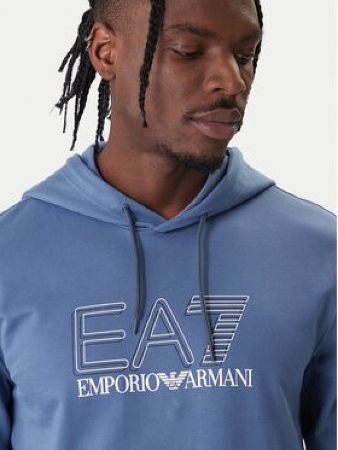 EA7 Emporio Armani Bluza 7M001313 AF13512 UB064 Niebieski Regular Fit