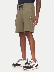 Aeronautica Militare Szorty sportowe 251BF020F584 Khaki Regular Fit