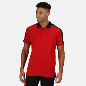 Koszulka Polo Męska Kontrastowa Coolweave