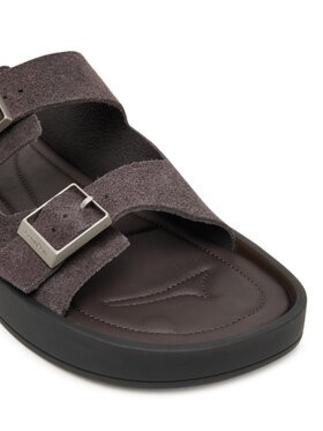 Calvin Klein Klapki Ergon Double Bar Sandal Su HM0HM02094 Brązowy