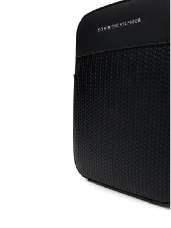 Tommy Hilfiger Saszetka Th Woven Mini Reporter AM0AM13661 Czarny