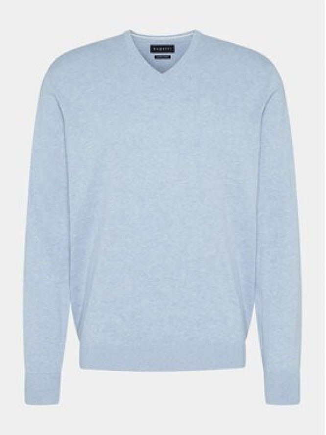 Bugatti Sweter 7300 95510 Błękitny Regular Fit