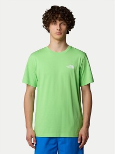 The North Face T-Shirt SS Simple Dome NF0A87NG Zielony Regular Fit