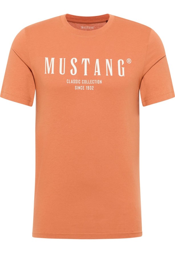 MĘSKA KOSZULKA MUSTANG AustinT-shirt LOGO Raw Sienna 1015054 7088