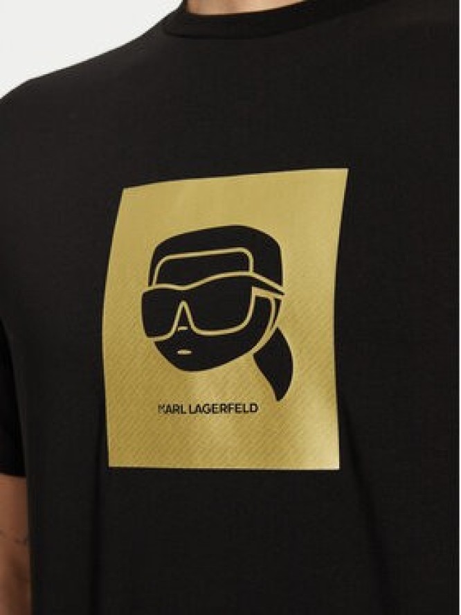 KARL LAGERFELD T-Shirt 755460 551235 Czarny Regular Fit