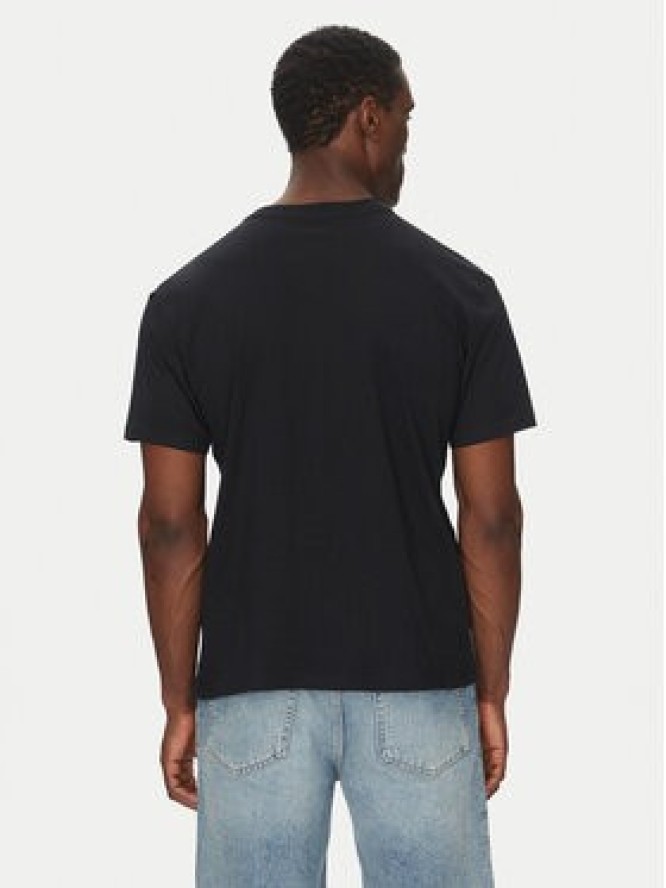 Quiksilver T-Shirt EQYZT08056 Czarny Regular Fit