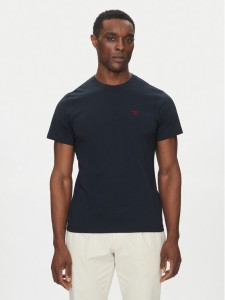 Barbour T-Shirt Essential Sports MTS0331NY91 Granatowy Tailored Fit