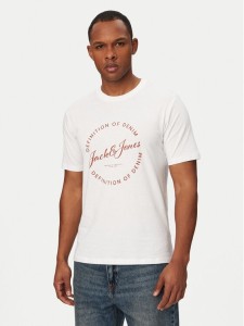 Jack & Jones T-Shirt Grayson 12288377 Biały Regular Fit