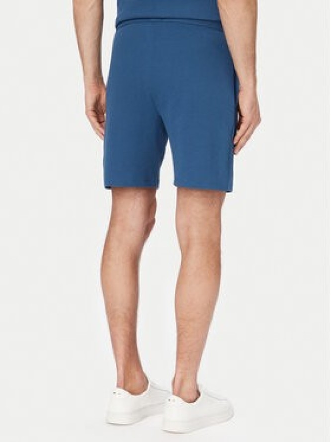 BOSS Szorty sportowe Waffle 50535884 Niebieski Regular Fit