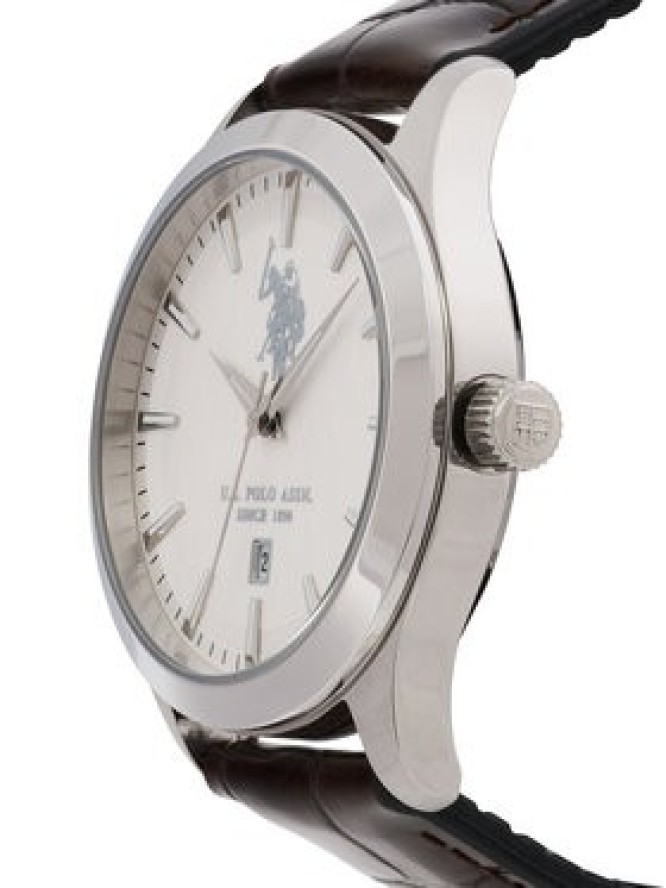 U.S. Polo Assn. Zegarek Yale USP7369WH Brązowy