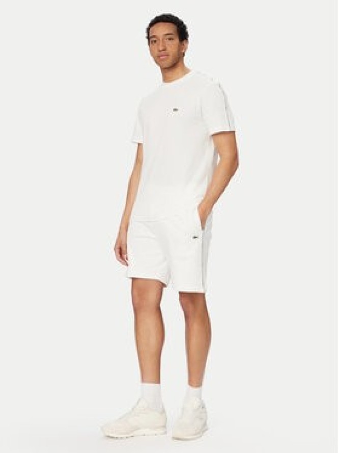Lacoste Szorty sportowe GH0886 Biały Regular Fit