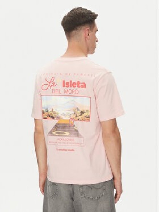Jack & Jones T-Shirt Almeria 12276785 Różowy Relaxed Fit