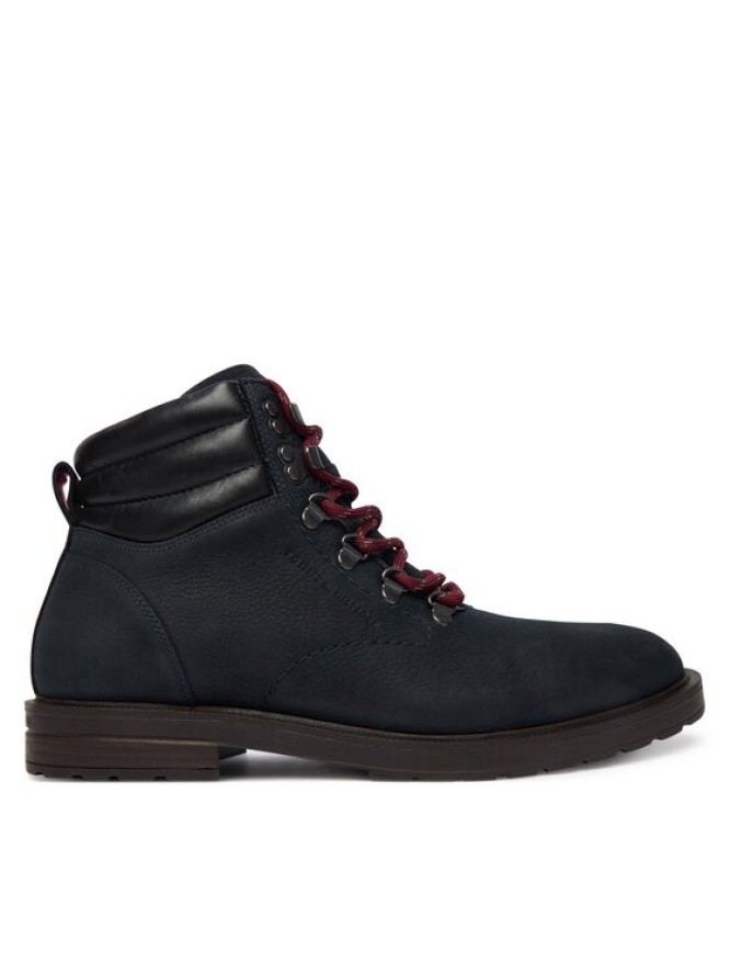 Tommy Hilfiger Trzewiki Cleated Hilfiger Wrm Hook Boot FM0FM05699 Granatowy