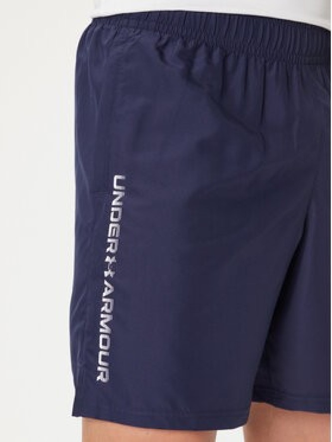 Under Armour Szorty sportowe Ua Woven Wdmk Shorts 1383356-410 Granatowy Loose Fit