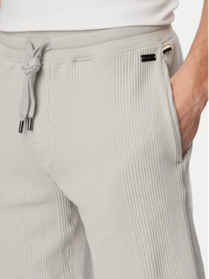 BOSS Szorty sportowe Structure 50540581 Szary Regular Fit