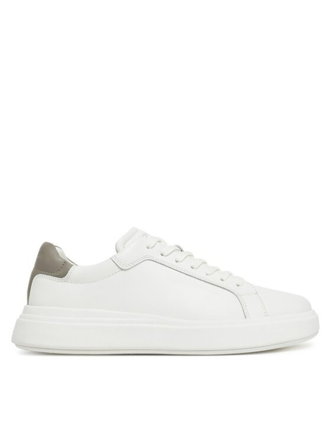 Calvin Klein Sneakersy Low Top Lace Up Lth HM0HM01016 Biały