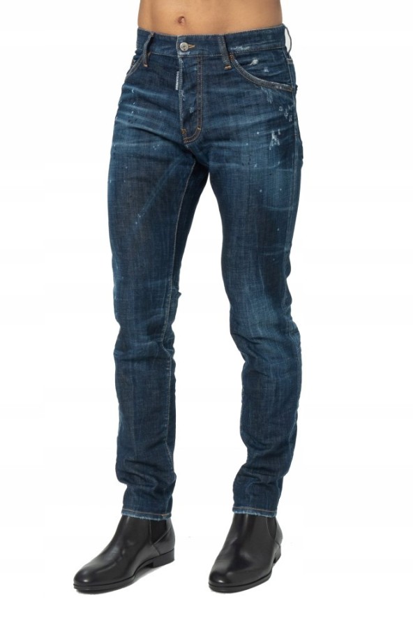 DSQUARED2 Męskie granatowe jeansy cool guy jean, Rozmiar 50