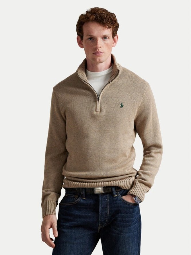Polo Ralph Lauren Sweter 710859939510 Beżowy Regular Fit