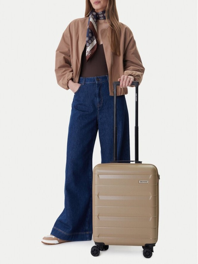 GINO ROSSI Walizka kabinowa CEO-GIN-S-004-BEIGE Beżowy