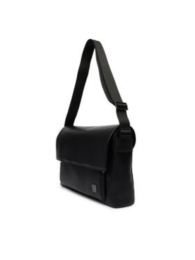 Calvin Klein Saszetka Emblem Hw Flap Messenger LV04D3299G Czarny