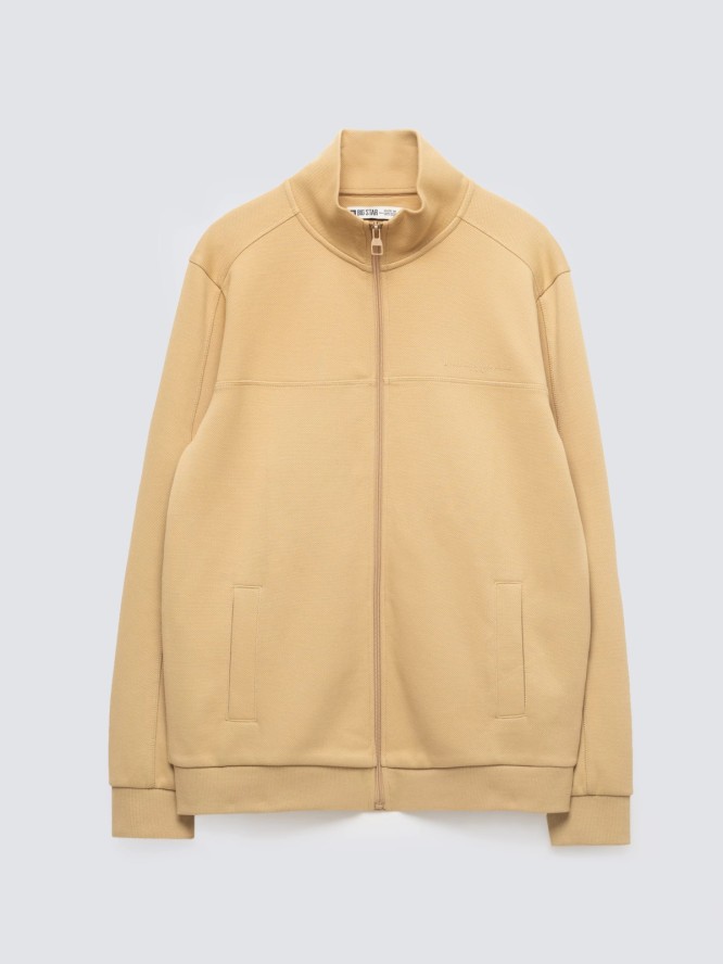 Bluza męska rozpinana ze stójką beżowa Wlador 801