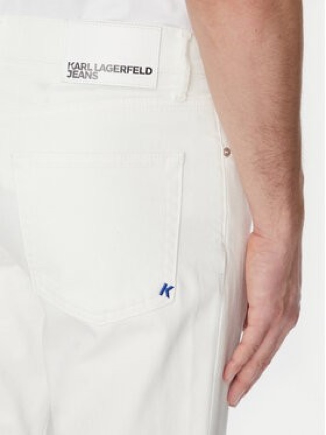 Karl Lagerfeld Jeans Jeansy A2M10136 Biały Tapered Fit